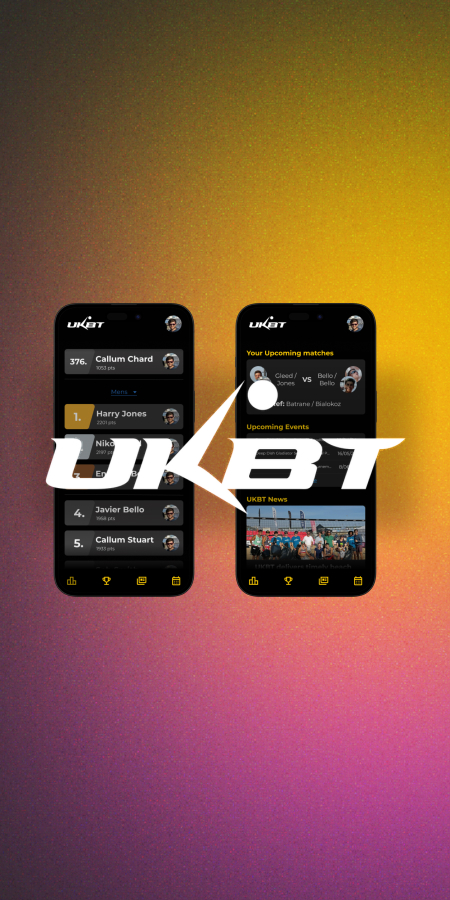 UK Beach Volleyball application concept